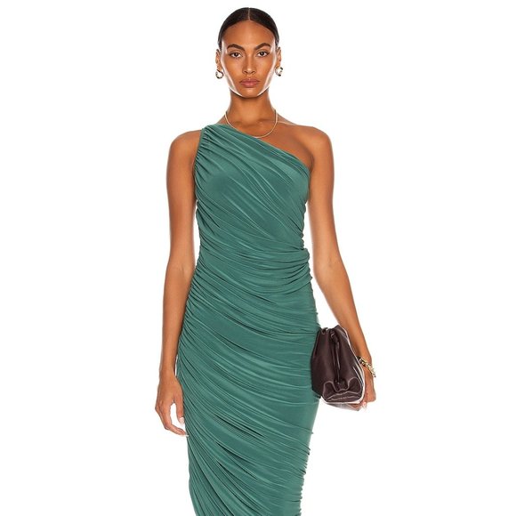 Norma Kamali Dresses & Skirts - Norma Kamali Diana Gown in Mountain Green Size S